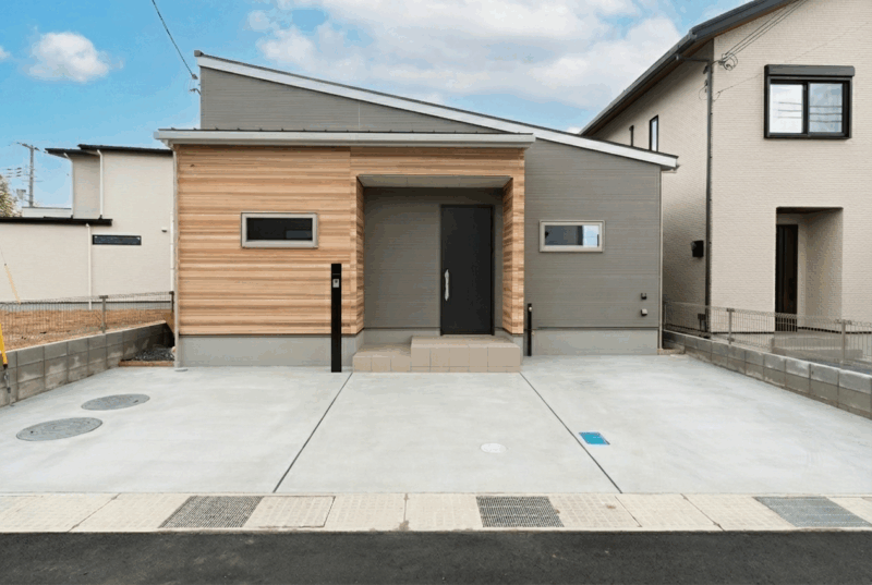 M様邸　やさしく清潔感のある配色、直線的で無駄のない心地よい平屋